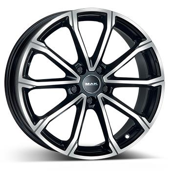 MAK DAVINCI BLK/POL 7x17 5/108 ET42 CB65.1