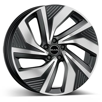 MAK ELECTRA BLK/POL 8x20 5/112 ET45 CB57.1