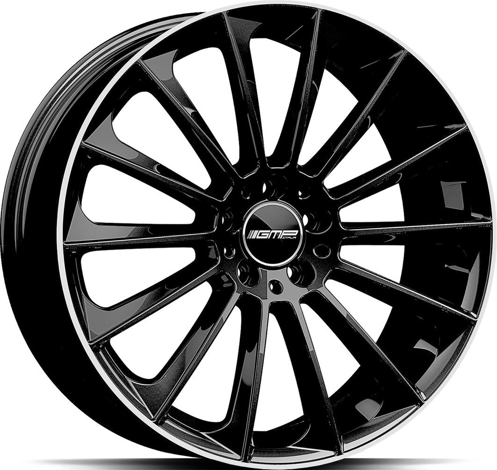 GMP STELLAR BLACK DIAM LIP 9.5x19 5/112 ET35 CB66.6