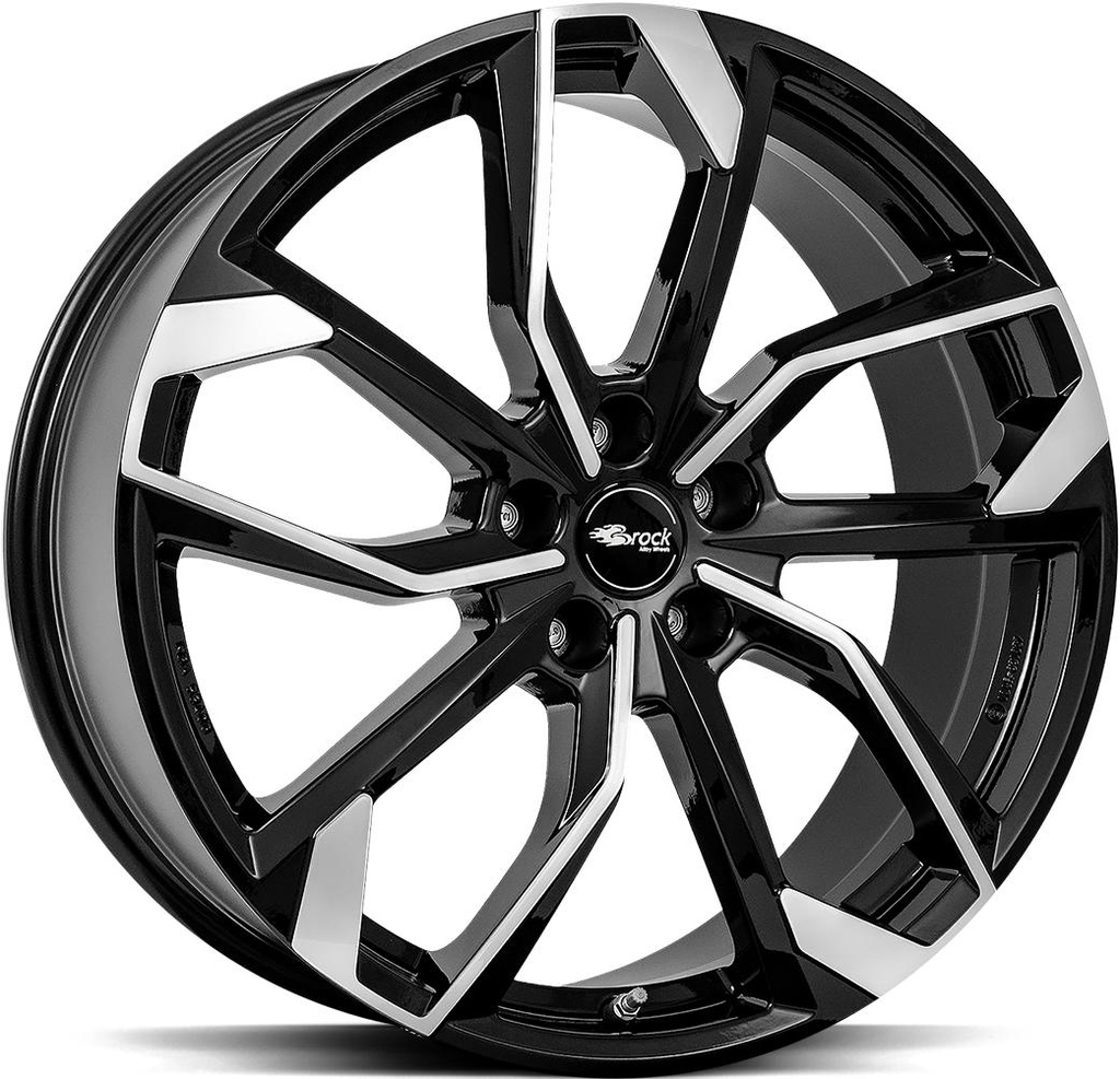 BROCK RC34 BLACK FULL POL 7x17 5/108 ET46 CB65.1