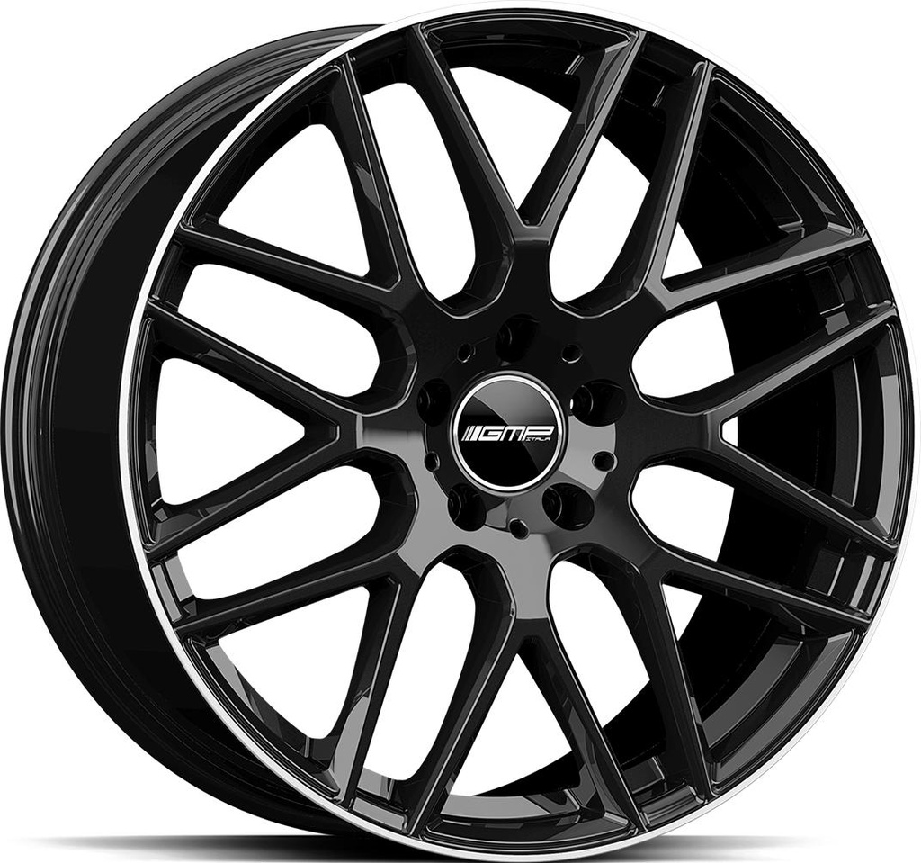 GMP BERGHEM BLACK DIAM LIP 9.5x20 5/112 ET35 CB66.6
