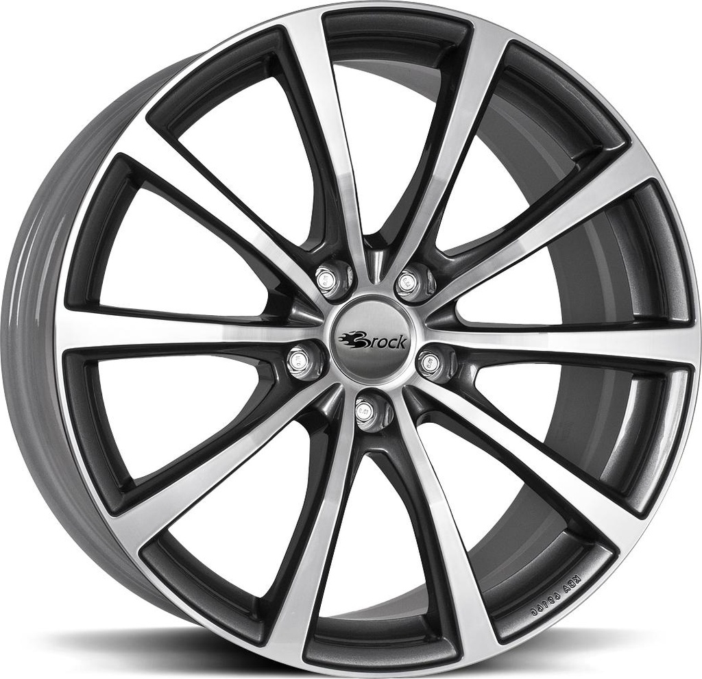 BROCK B32 TITAN FULL POL 7.5x18 5/112 ET33 CB66.6
