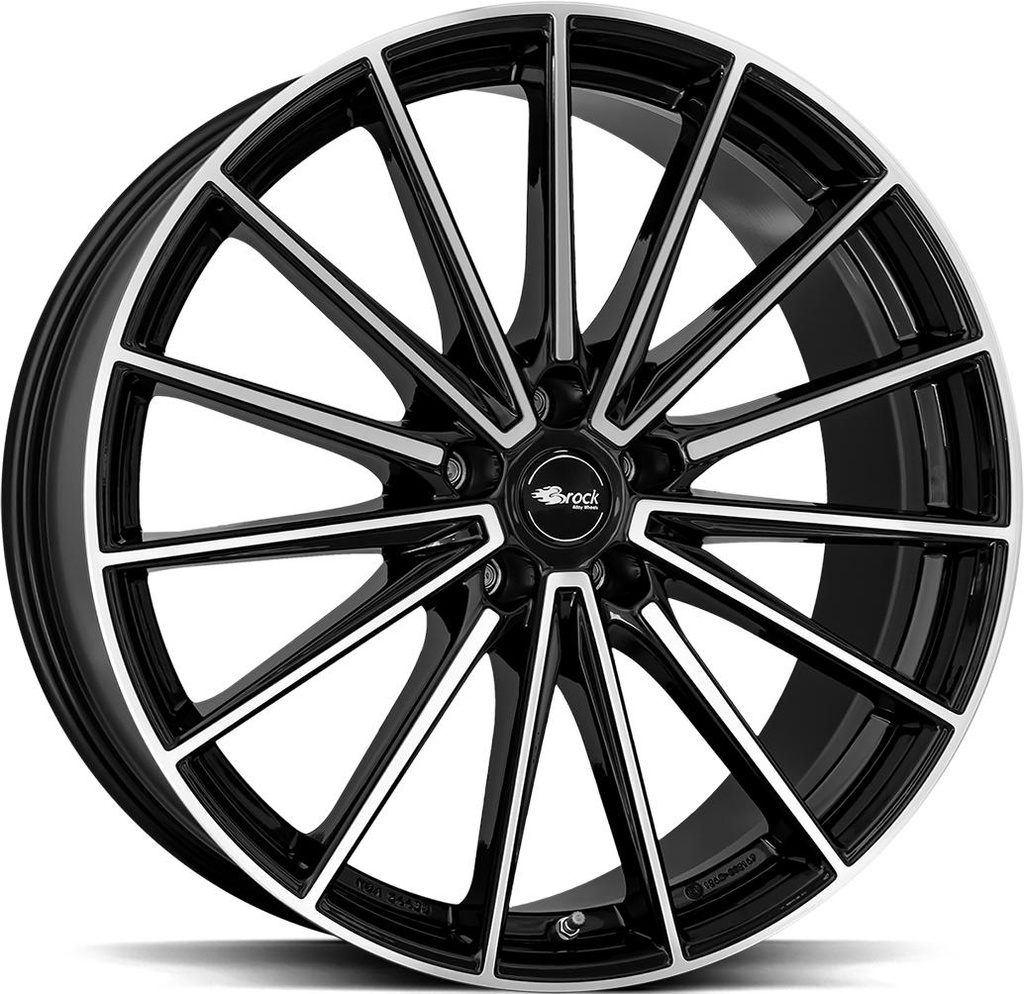 BROCK B43 BLACK FULL POLISH 11x21 5/112 ET49 CB66.6