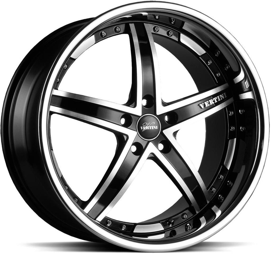 VERTINI FAIRLADY BLACK MACH FACE 9.5x19 5/120 ET22 CB72.6