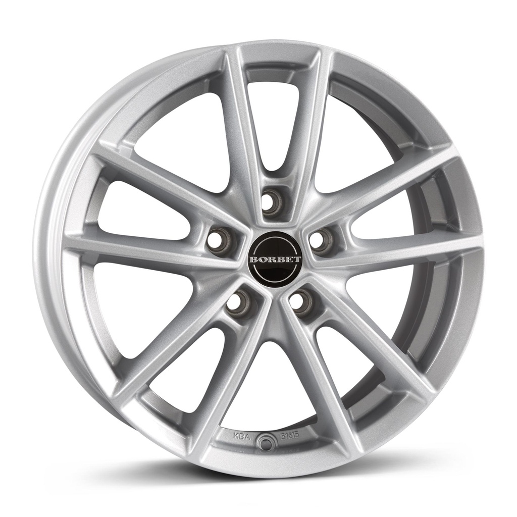 BORBET W CRYSTAL SILV 6x15 5/108 ET43 CB72.5