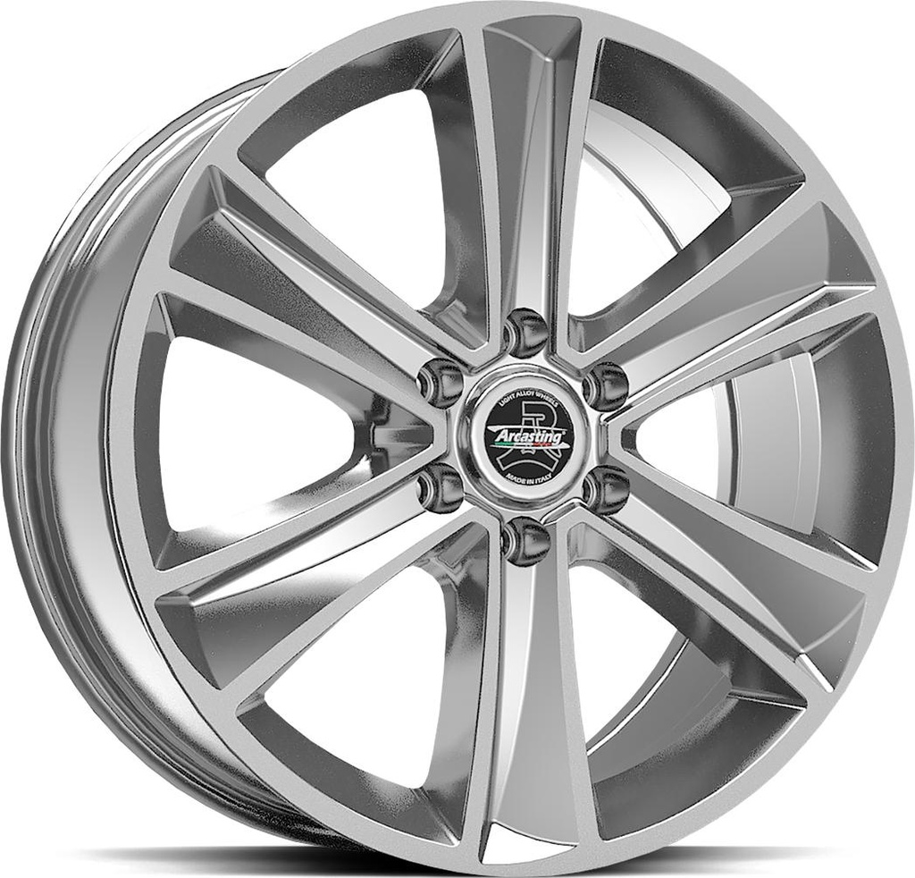 ARCASTING MAMMUT CHROME SILV 7x17 6/130 ET50 CB84.1