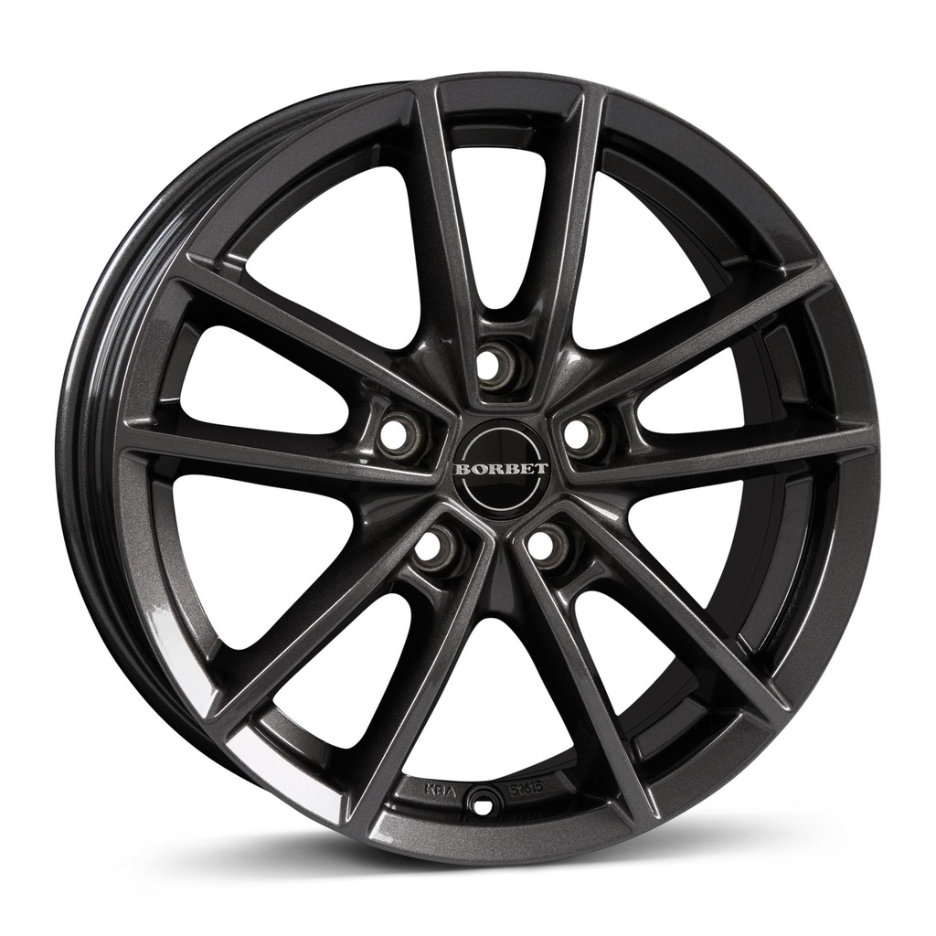 BORBET W MISTRAL ANTRACITE GLOSSY 7x17 5/112 ET44 CB66.5
