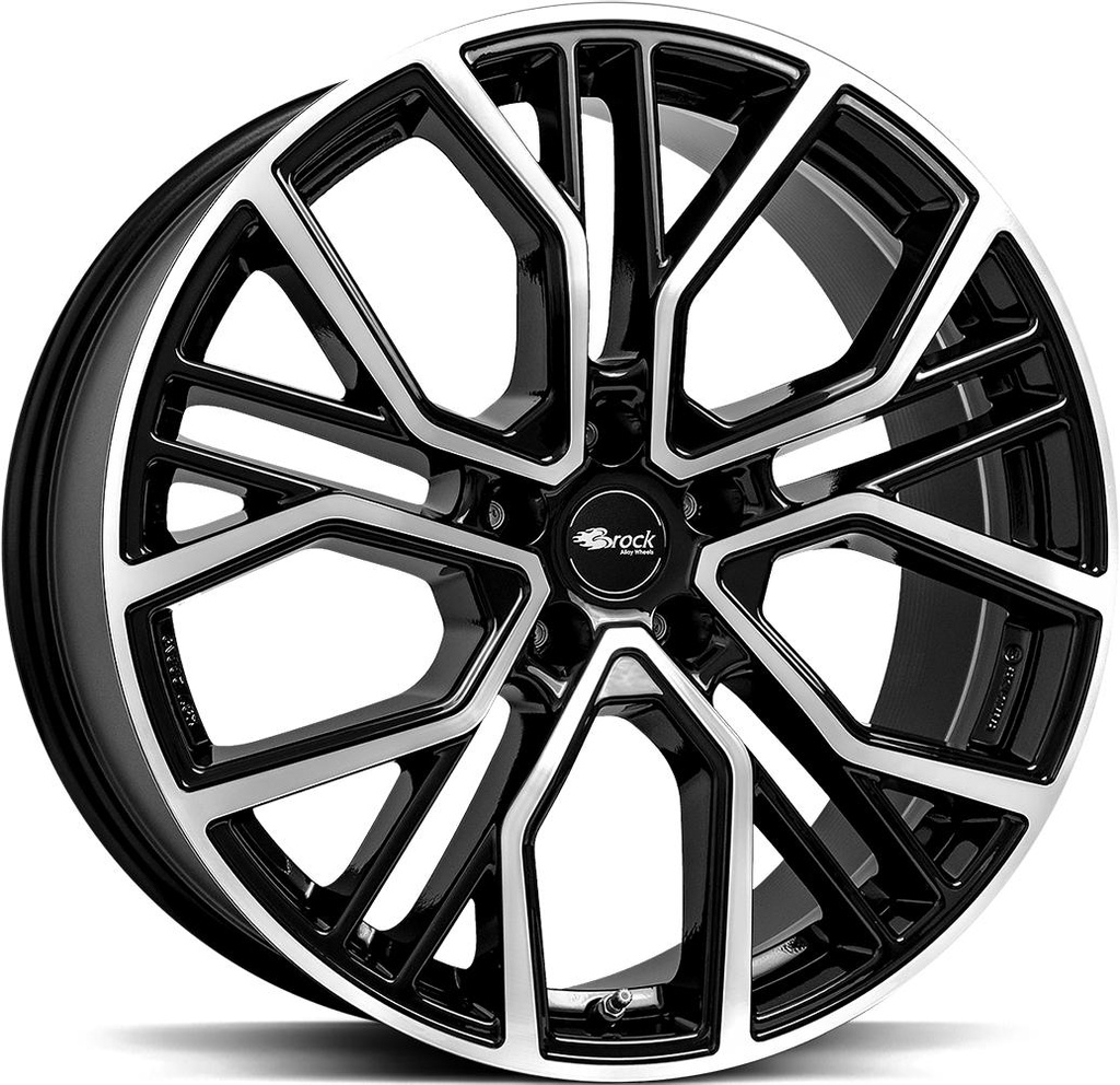 BROCK B41 BLACK FULL POL 11x21 5/130 ET58 CB71.6