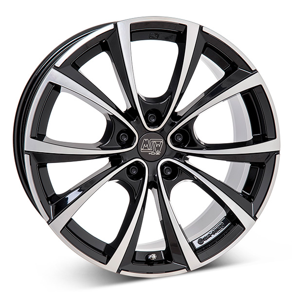 MSW 27T G.BLK/POL 9,5X20 5-114,3 E45 C64,1 60 9.5x20 5/114.3 ET45 CB64.1