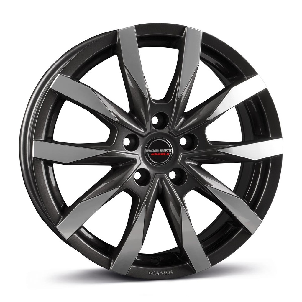 BORBET CW5 MIST ANTRACITE GLOSS POLIS 6.5x16 5/160 ET60 CB65.1