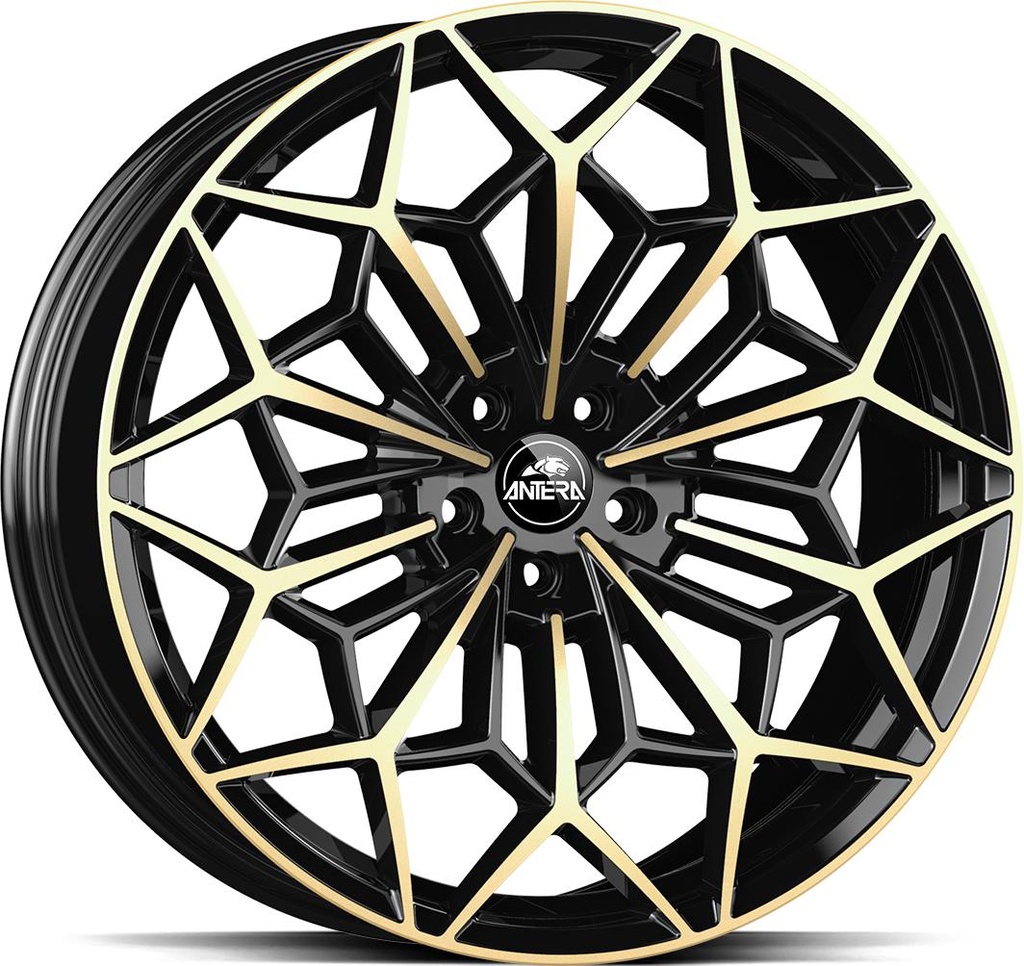 GMP A105 PIANO BLACK CHAMPAGNE 9.5x22 5/120 ET35 CB72.6