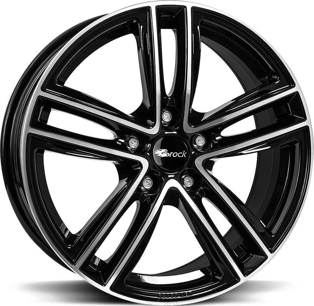 BROCK RC27 BLACK FULL POL 7x17 5/112 ET35 CB57.1