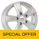 MEGA WHEELS HERCULES 5 SILVER 7x17 5/112 ET50 CB66.5