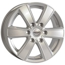 STATUSFÄLGAR HERCULES 6 SILVER 6.5x16 6/130 ET55 CB84.1